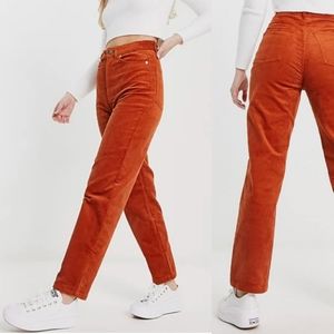 NWT LEVI'S DENIZEN HIGH RISE CORDUROY PANT IN CLAY